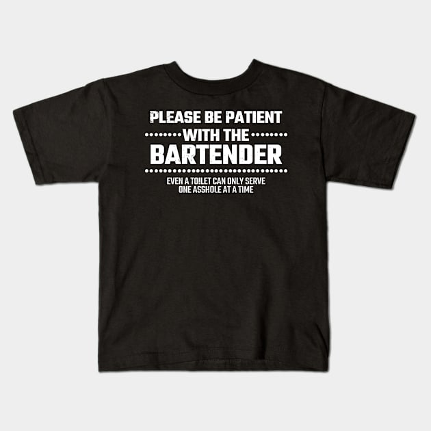 bartender Kids T-Shirt by Tali Publik